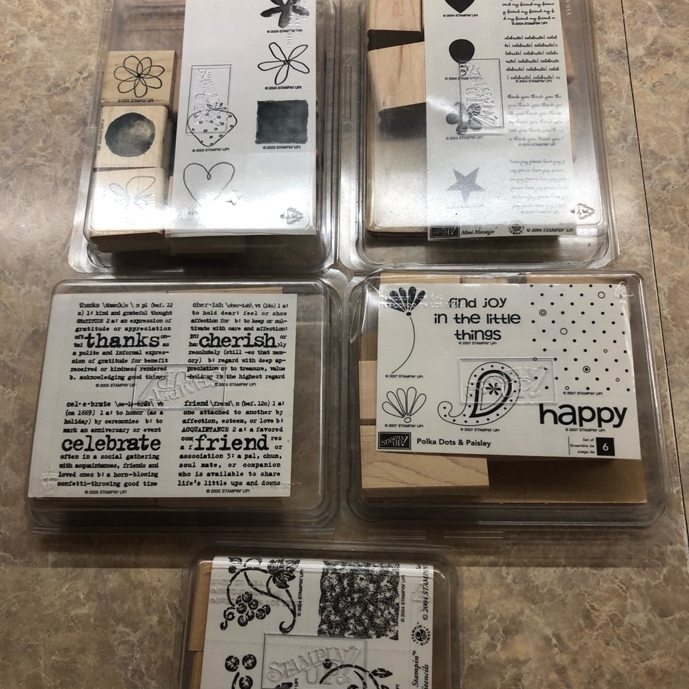 Stampin Up retired stamp sets